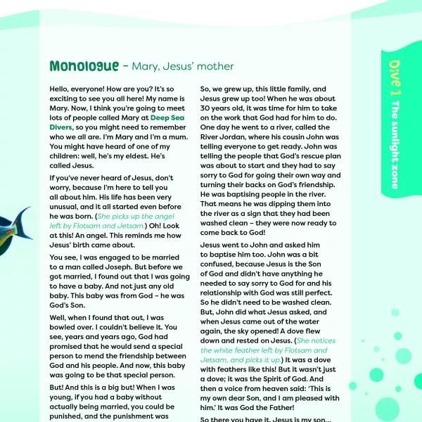 Drama scripts for Dives 1