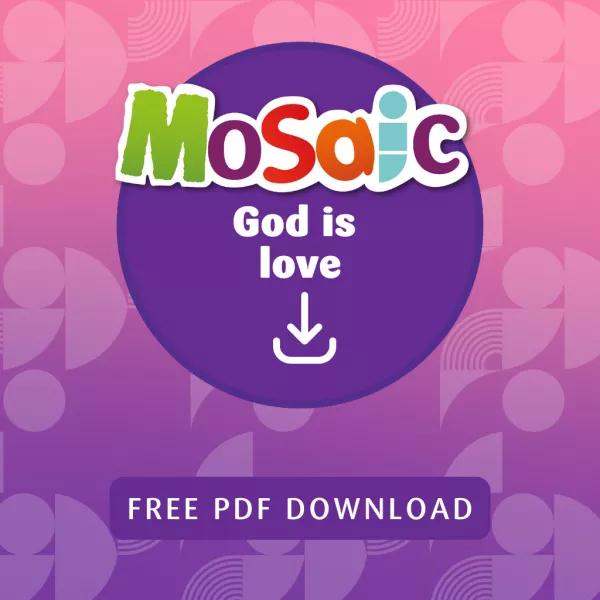 Mosaic God is love
