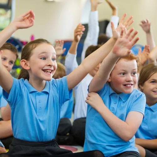 children in assembly