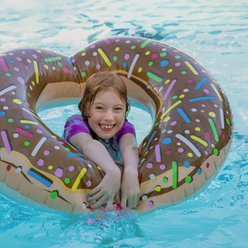 Girl swimming