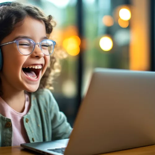 Child on a laptop
